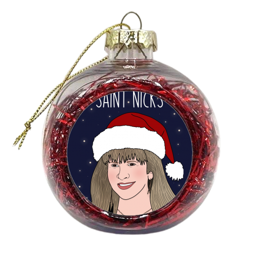 Saint Nicks - xmas bauble by Pink and Pip