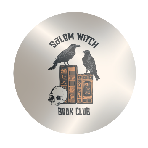 Salem Witch Book Club Halloween Illustration - Circle Sticker by EZbie