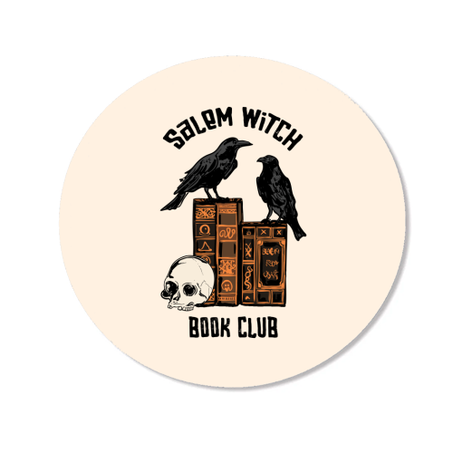 Salem Witch Book Club Halloween Illustration - Magnet by EZbie