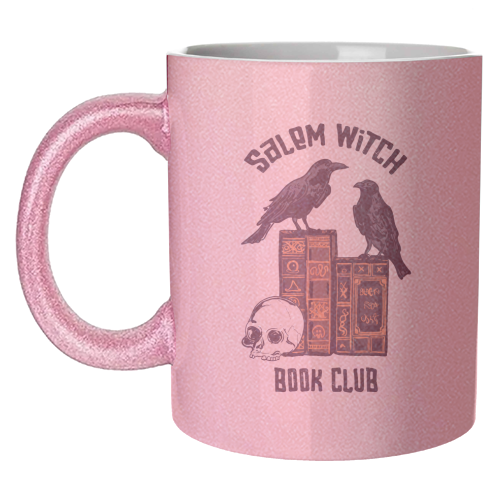 Salem Witch Book Club Halloween Illustration - unique mug by EZbie