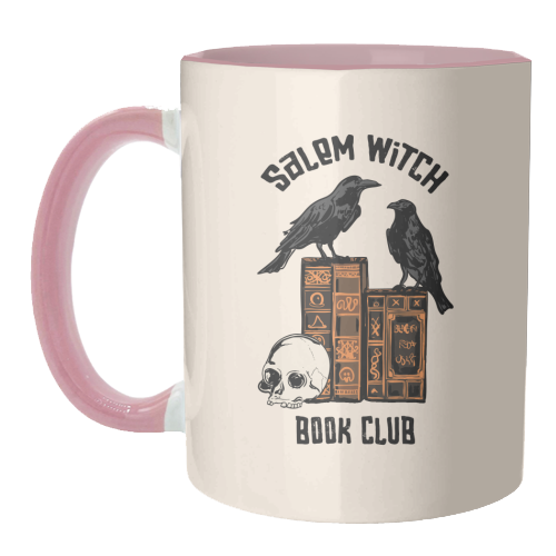 Salem Witch Book Club Halloween Illustration - unique mug by EZbie