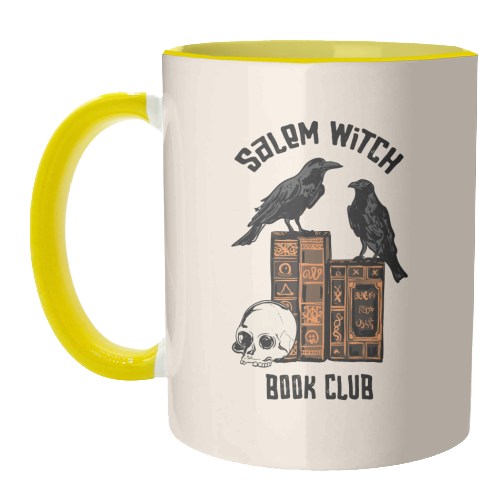 Salem Witch Book Club Halloween Illustration - unique mug by EZbie