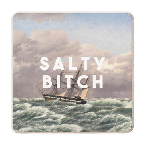 Salty Bitch - personalised beer coaster by The 13 Prints