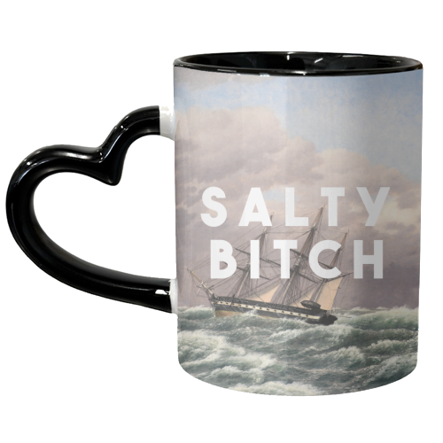 Salty Bitch - unique mug by The 13 Prints