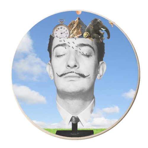 Salvador Dali - personalised beer coaster by Maya Land