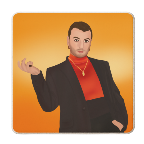 Sam Smith - personalised beer coaster by Rock and Rose Creative