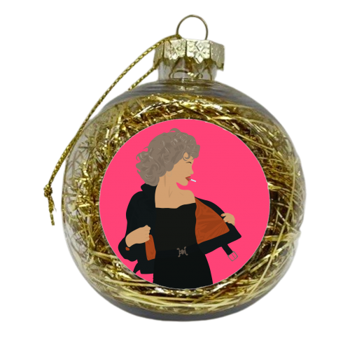 Sandra Dee - xmas bauble by Pink and Pip