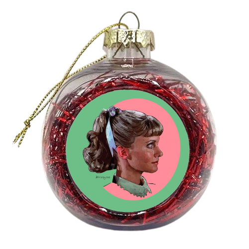 Sandra Dee - xmas bauble by Beverley Rae