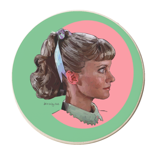 Sandra Dee - personalised beer coaster by Beverley Rae