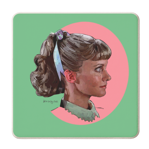 Sandra Dee - personalised beer coaster by Beverley Rae