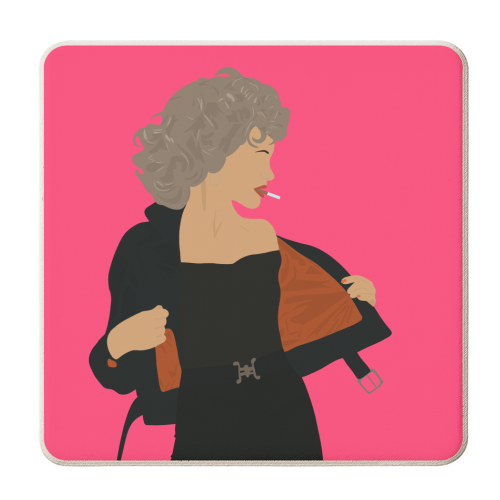 Sandra Dee - personalised beer coaster by Pink and Pip