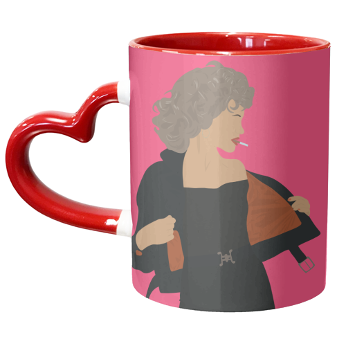 Sandra Dee - unique mug by Pink and Pip