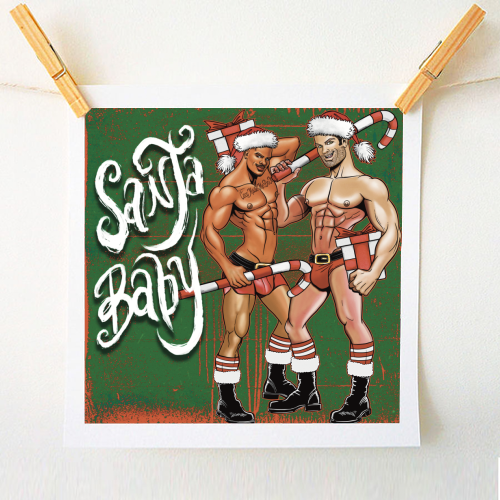 Santa Baby - A1 - A4 art print by ARTECCO