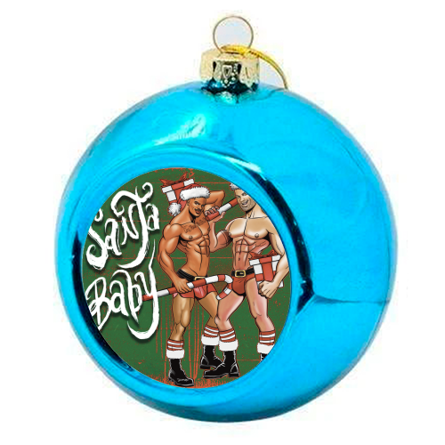 Santa Baby - colourful christmas bauble by ARTECCO