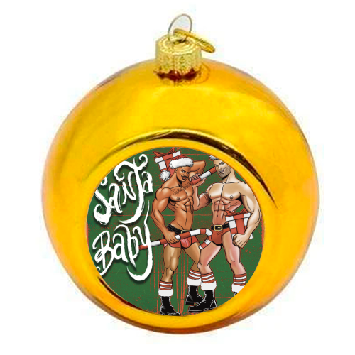 Santa Baby - colourful christmas bauble by ARTECCO