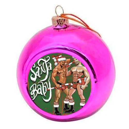 Santa Baby - colourful christmas bauble by ARTECCO