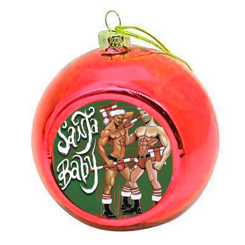 Santa Baby - colourful christmas bauble by ARTECCO
