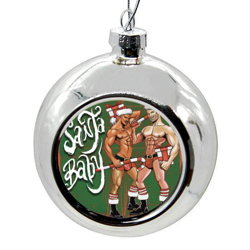 Santa Baby - colourful christmas bauble by ARTECCO