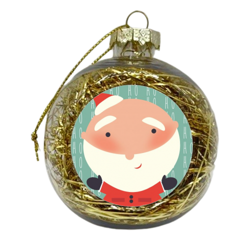 Santa - xmas bauble by Faye Gollaglee