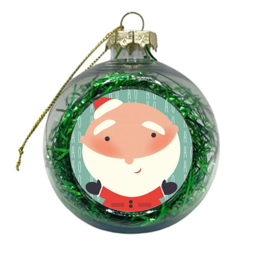 Santa - xmas bauble by Faye Gollaglee