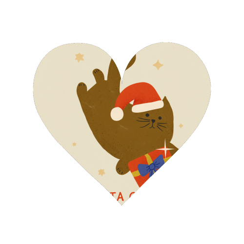 Santa Claws Cute Christmas Cat - Magnet by Ania Wieclaw