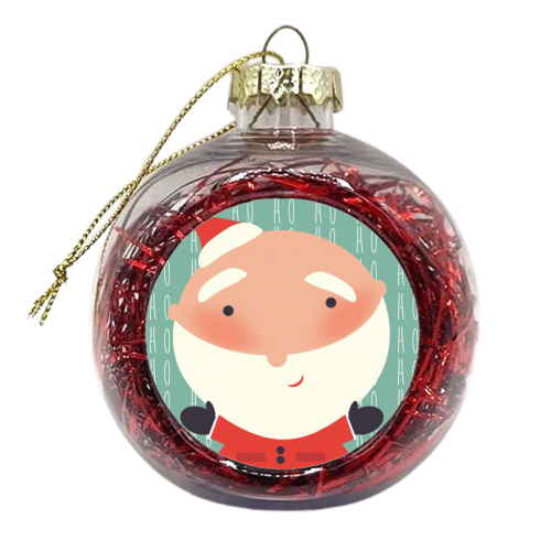 Santa - xmas bauble by Faye Gollaglee