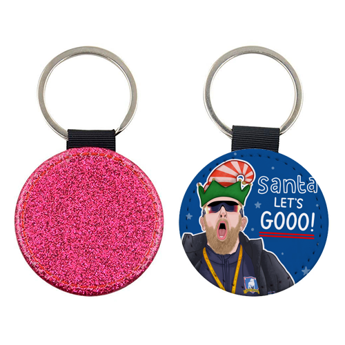 Santa lets gooo - keyring by Loren Grosvenor