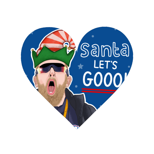 Santa lets gooo - Magnet by Loren Grosvenor