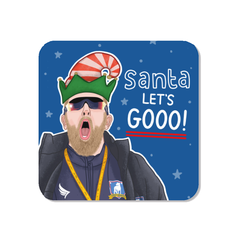 Santa lets gooo - Magnet by Loren Grosvenor