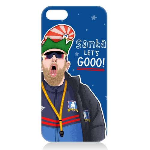 Santa lets gooo - unique phone case by Loren Grosvenor