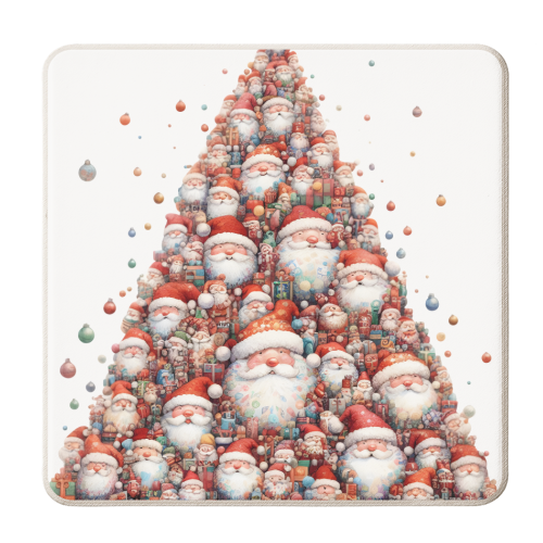 Santa mountain - personalised beer coaster by ara liliput