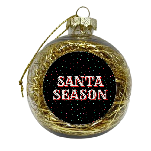 Santa Season - xmas bauble by Nida Designs