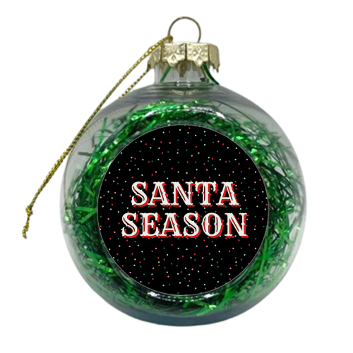 Santa Season - xmas bauble by Nida Designs