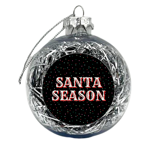 Santa Season - xmas bauble by Nida Designs