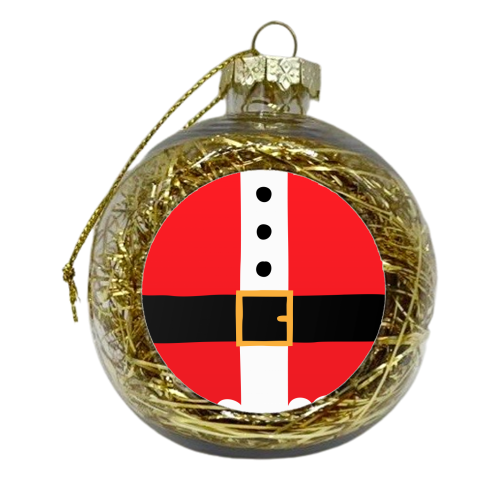 Santa's Belly - xmas bauble by Stephanie Komen