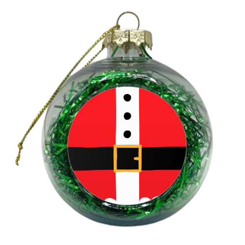 Santa's Belly - xmas bauble by Stephanie Komen