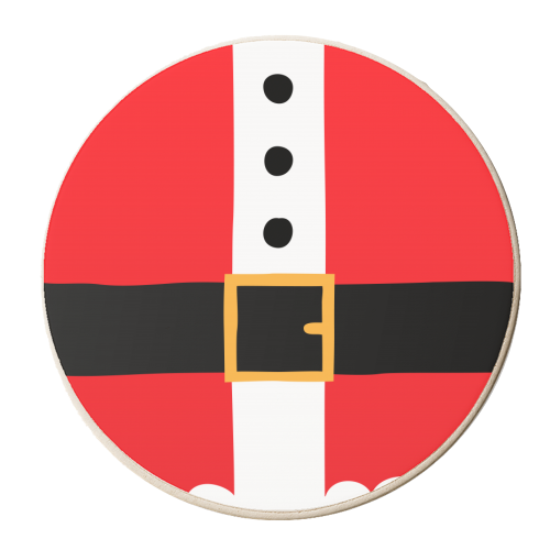 Santa's Belly - personalised beer coaster by Stephanie Komen