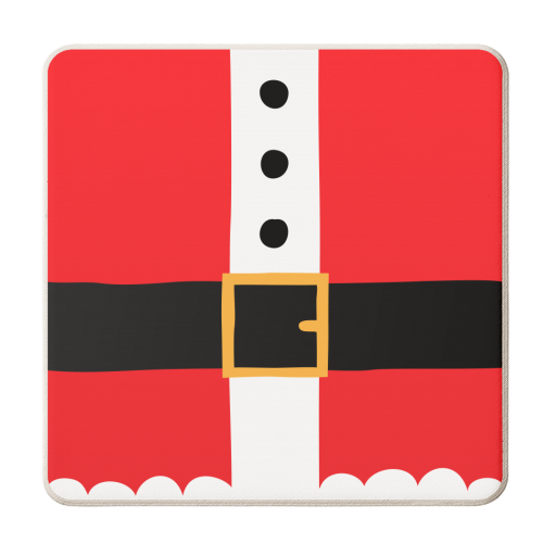 Santa's Belly - personalised beer coaster by Stephanie Komen