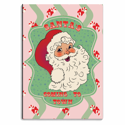 Santa's coming to town - personalised A4, A5, A6 notebook by Luxe and Loco