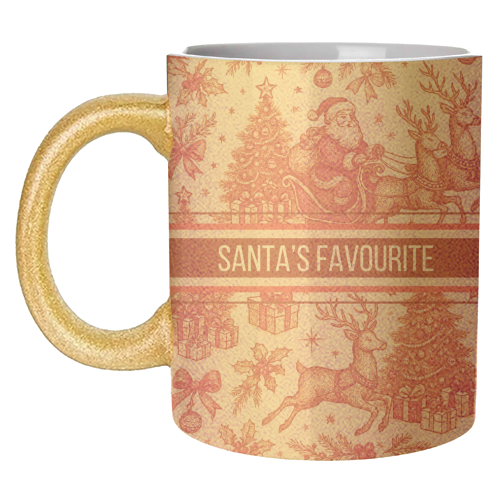 Santa's Favourite - unique mug by Lilly Rose