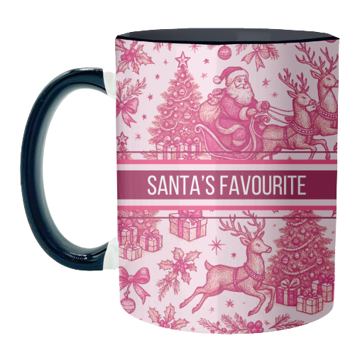 Santa's Favourite - unique mug by Lilly Rose
