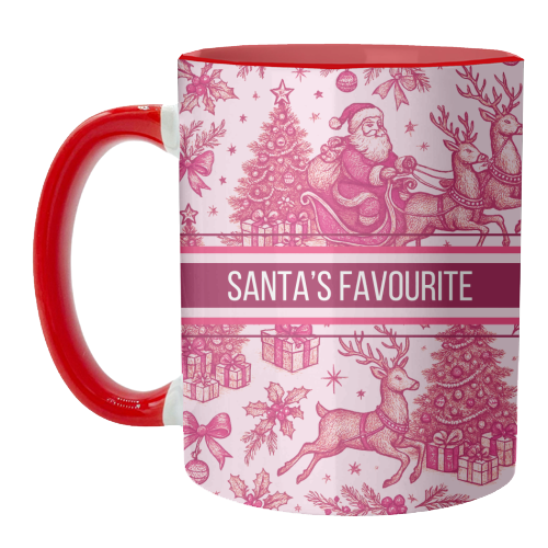 Santa's Favourite - unique mug by Lilly Rose