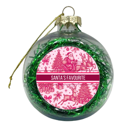 Santa's Favourite - xmas bauble by Lilly Rose