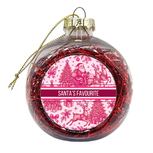 Santa's Favourite - xmas bauble by Lilly Rose