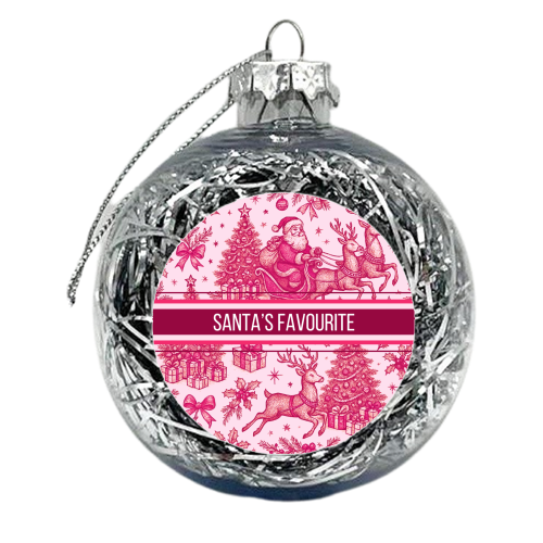 Santa's Favourite - xmas bauble by Lilly Rose
