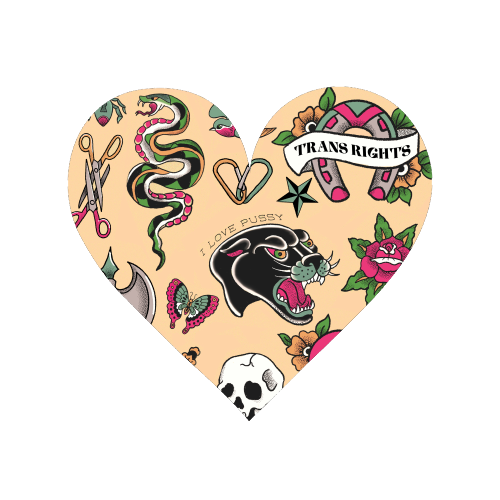 Sapphic Tattoo Flash - Magnet by The Queer Store