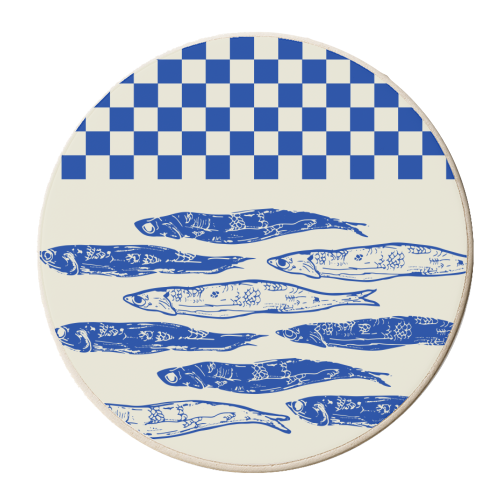 Sardines Dance - personalised beer coaster by EZbie