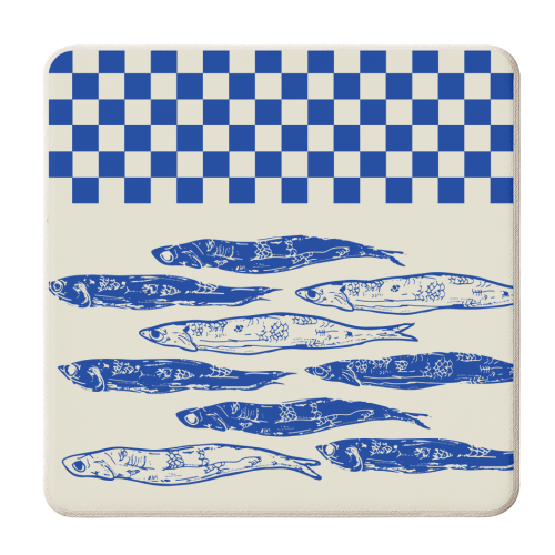 Sardines Dance - personalised beer coaster by EZbie