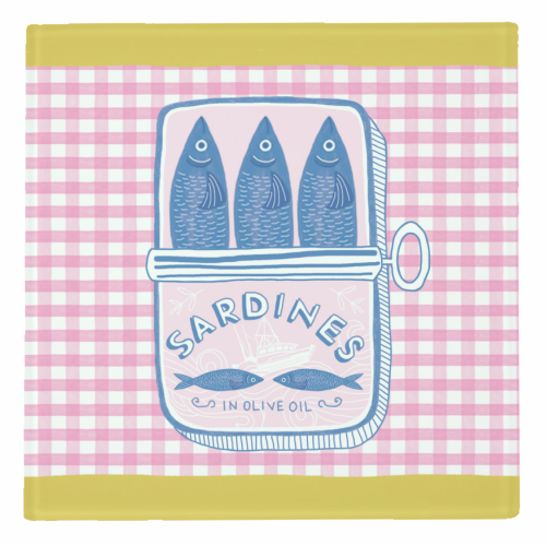 Sardines - personalised beer coaster by The Boy and the Bear