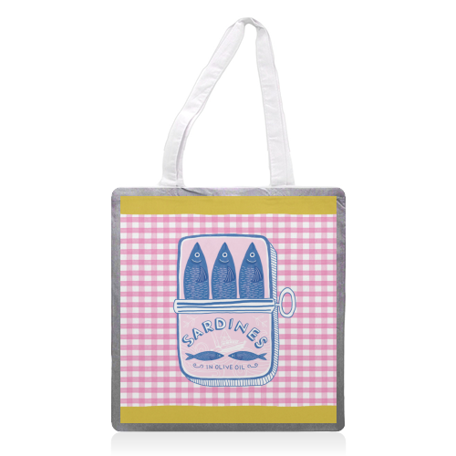 Sardines - printed canvas tote bag by The Boy and the Bear